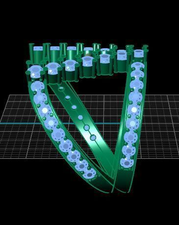 Open Middle Diamond Ring 3D print model_6