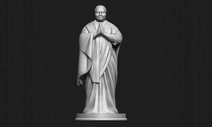 Jayalalitha Standing Murti 3D print model