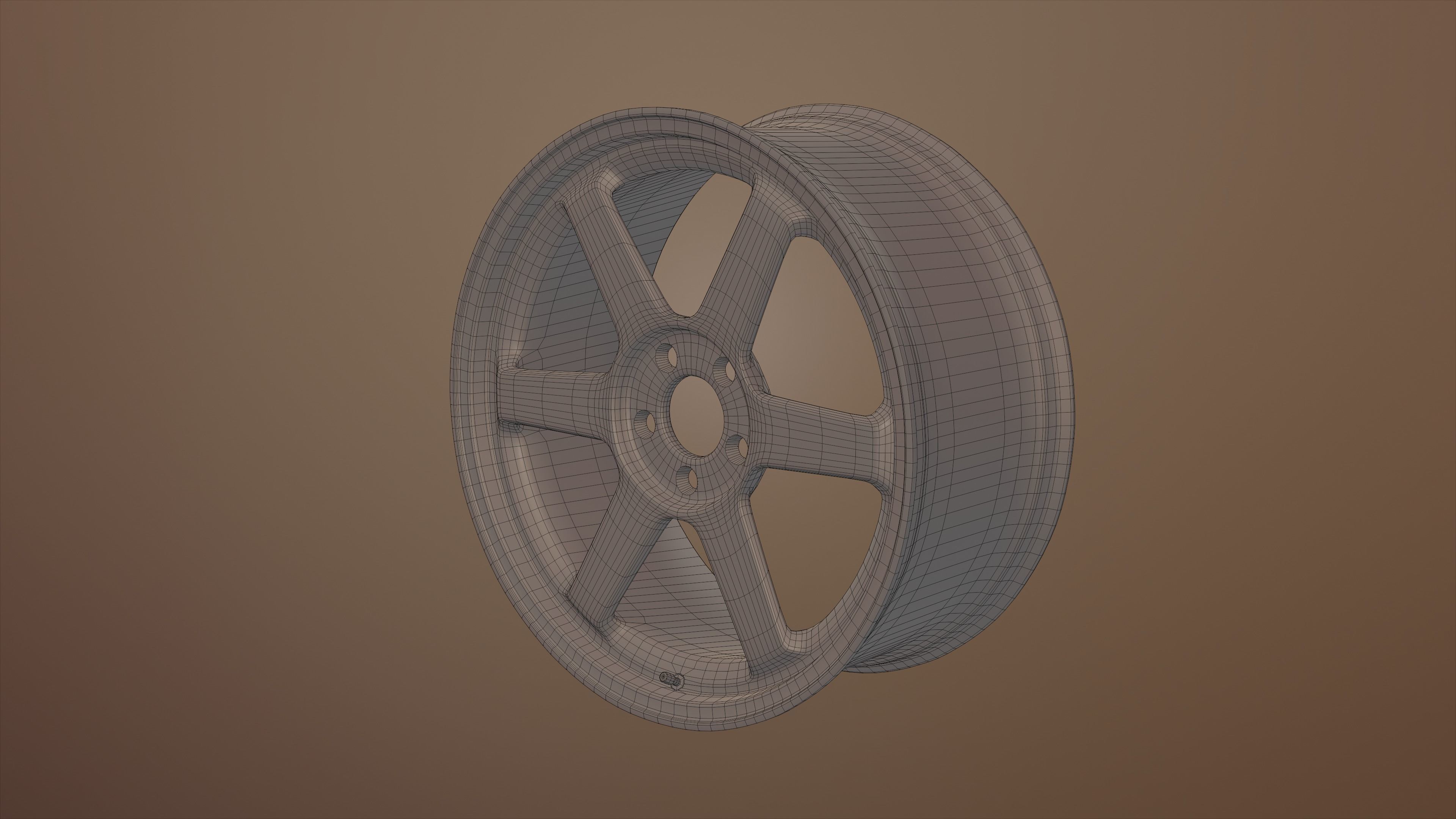 Car Wheel Rims Volk Racing TE37 Free 3D model_2