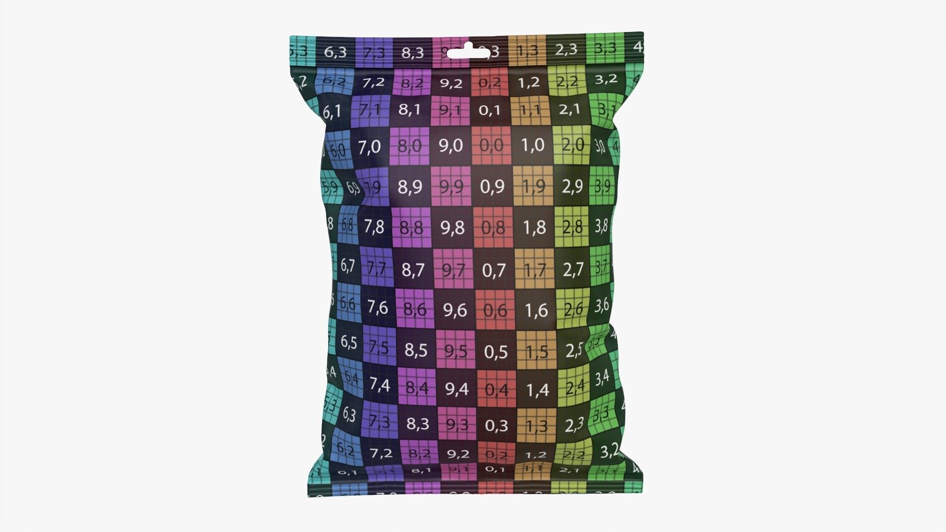 Foil hanging package mockup FREE Free 3D model_12