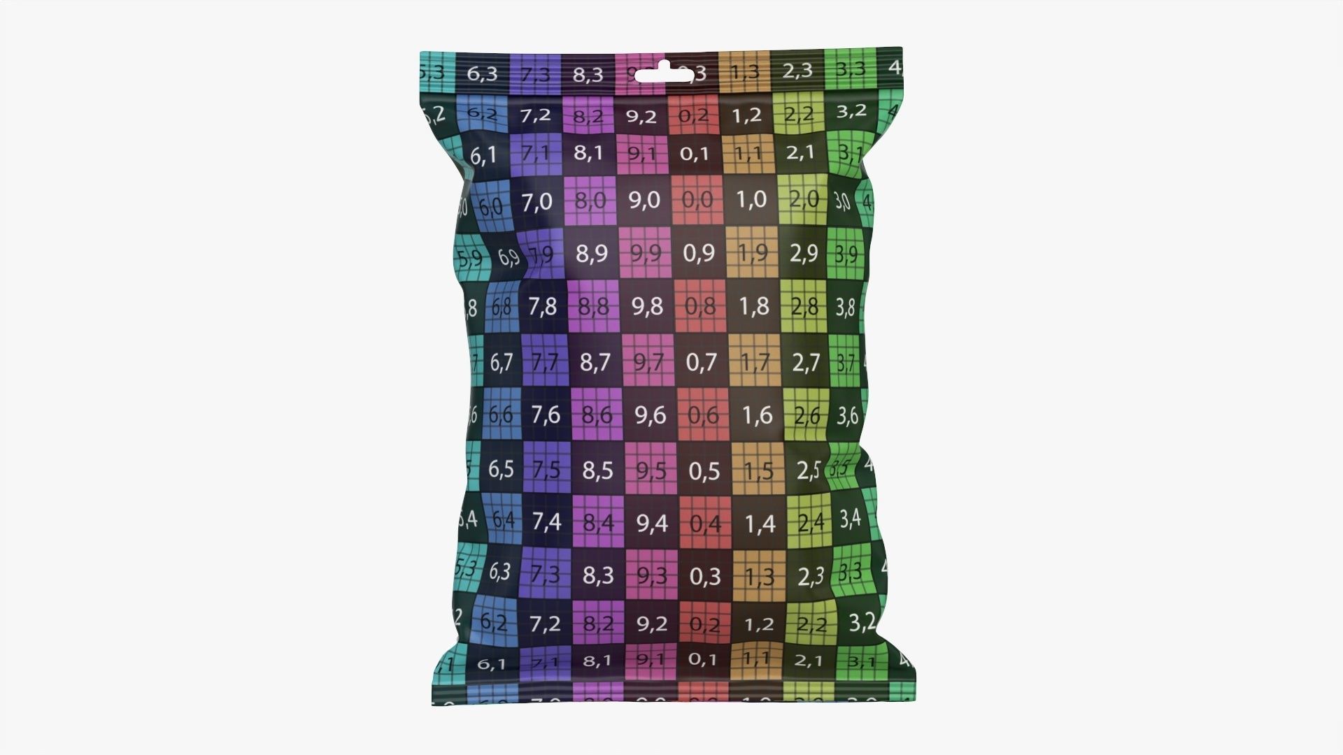 Foil hanging package mockup FREE Free 3D model_17