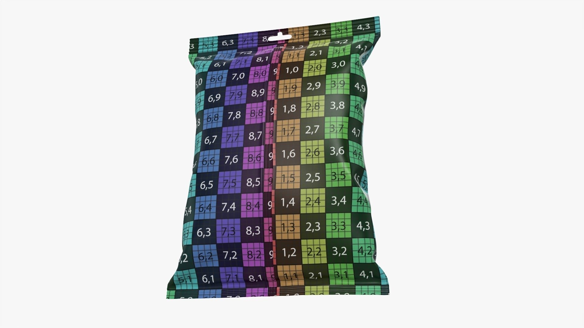 Foil hanging package mockup FREE Free 3D model_14