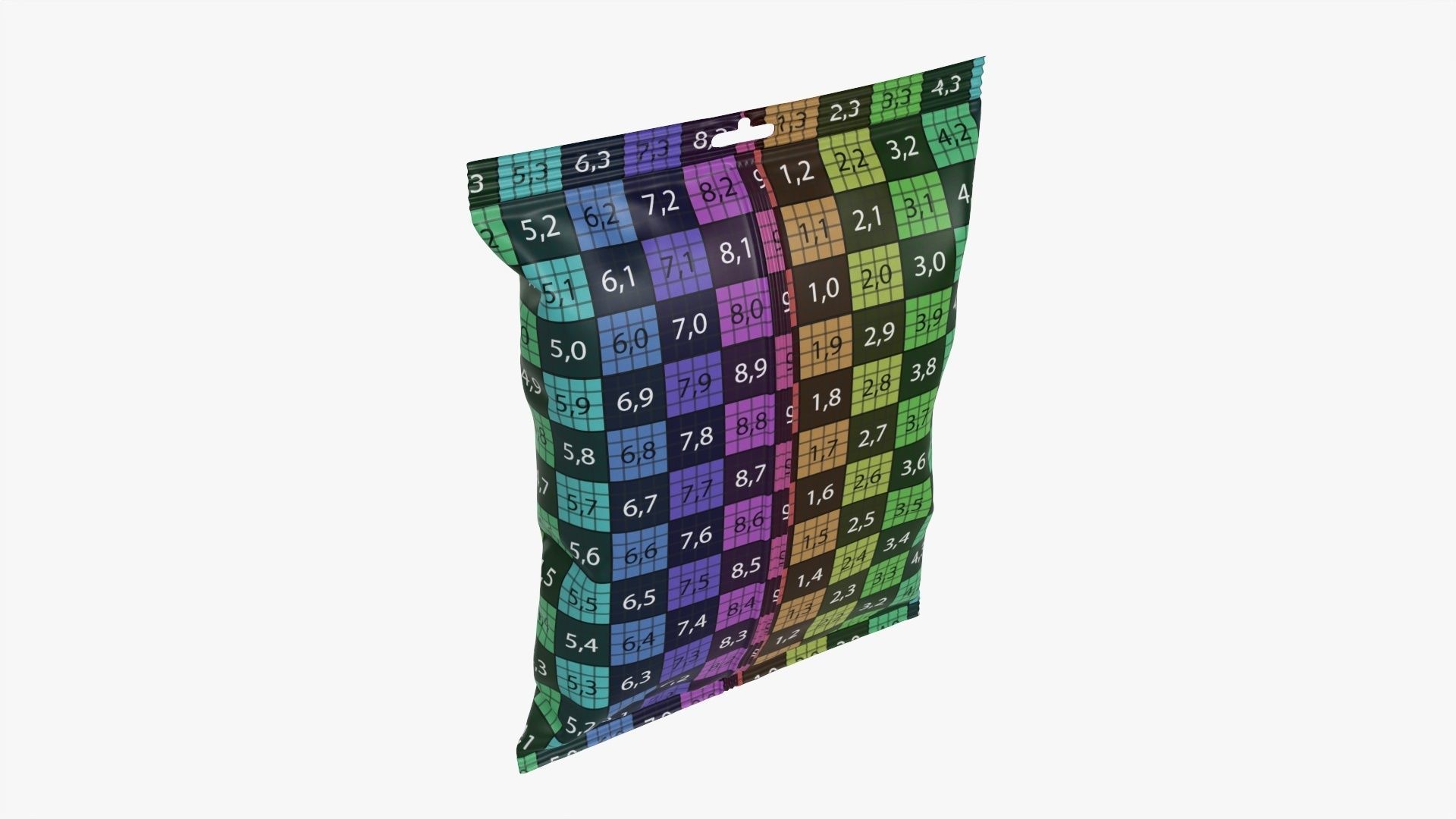 Foil hanging package mockup FREE Free 3D model_16