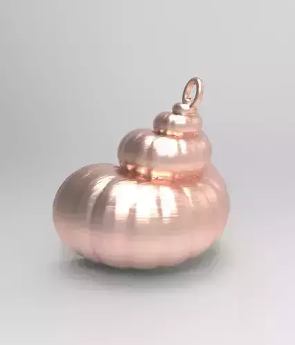 Cockleshell - Snail Mollusc  3D Model -  3D Printing Charm  3D print model