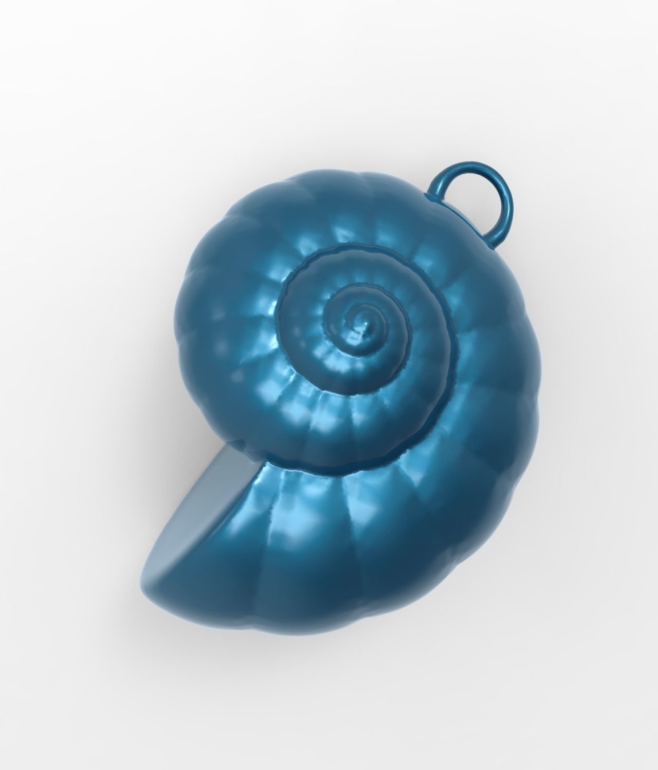 Shell - Snail Mollusc Charm 3D Model - 3D Printing Charm  3D print model_2