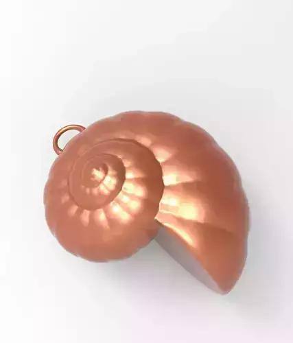 Shell - Snail Mollusc Charm 3D Model - 3D Printing Charm  3D print model