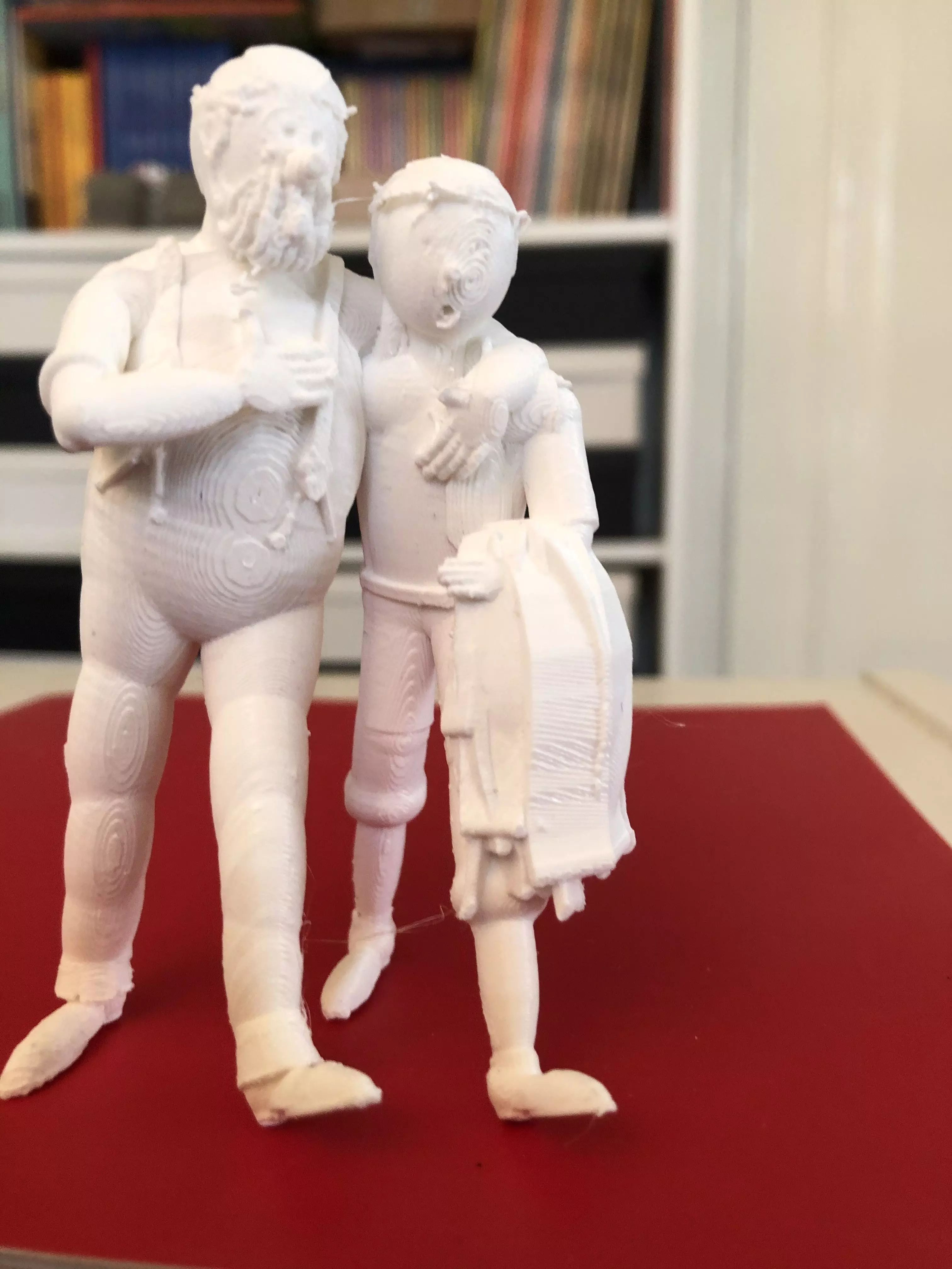 Tintin and Haddock in the dessert 3D print model_0