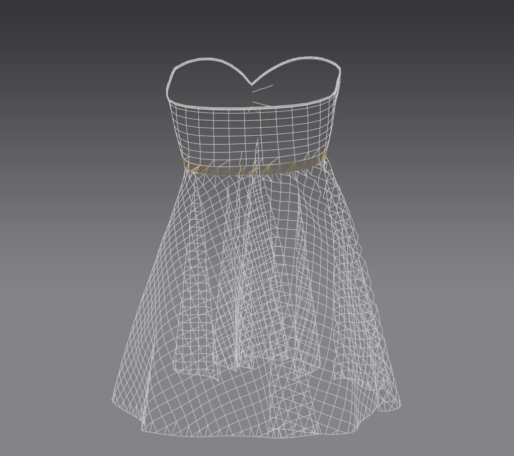 Dancing Dress 3D model rigged | CGTrader