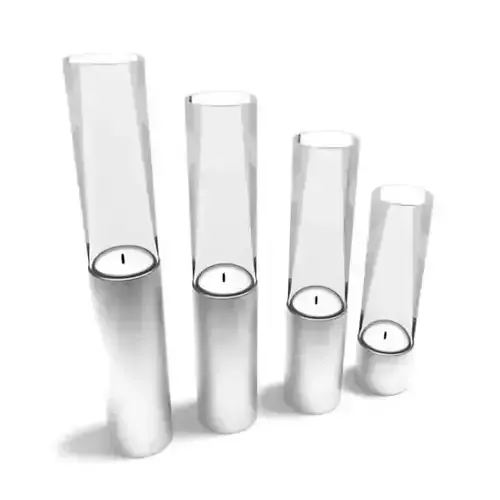 Modern White Candle Holder