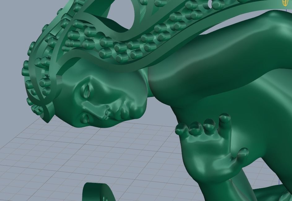 Magerit pendant with dragon 3D print model_14