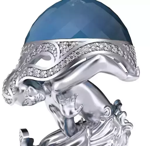 Magerit pendant with dragon 3D print model