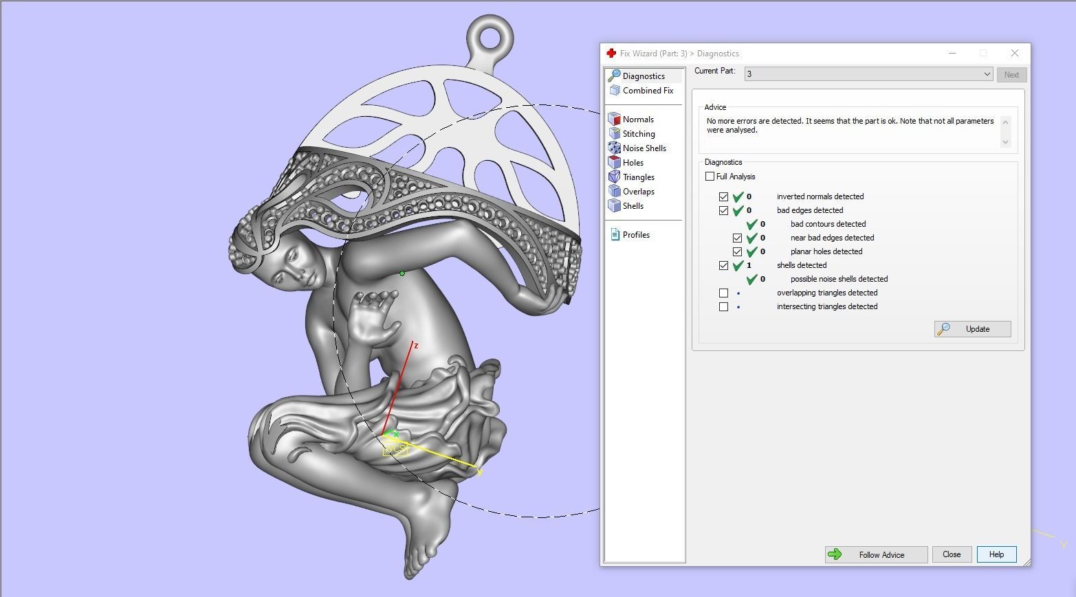 Magerit pendant with dragon 3D print model_12
