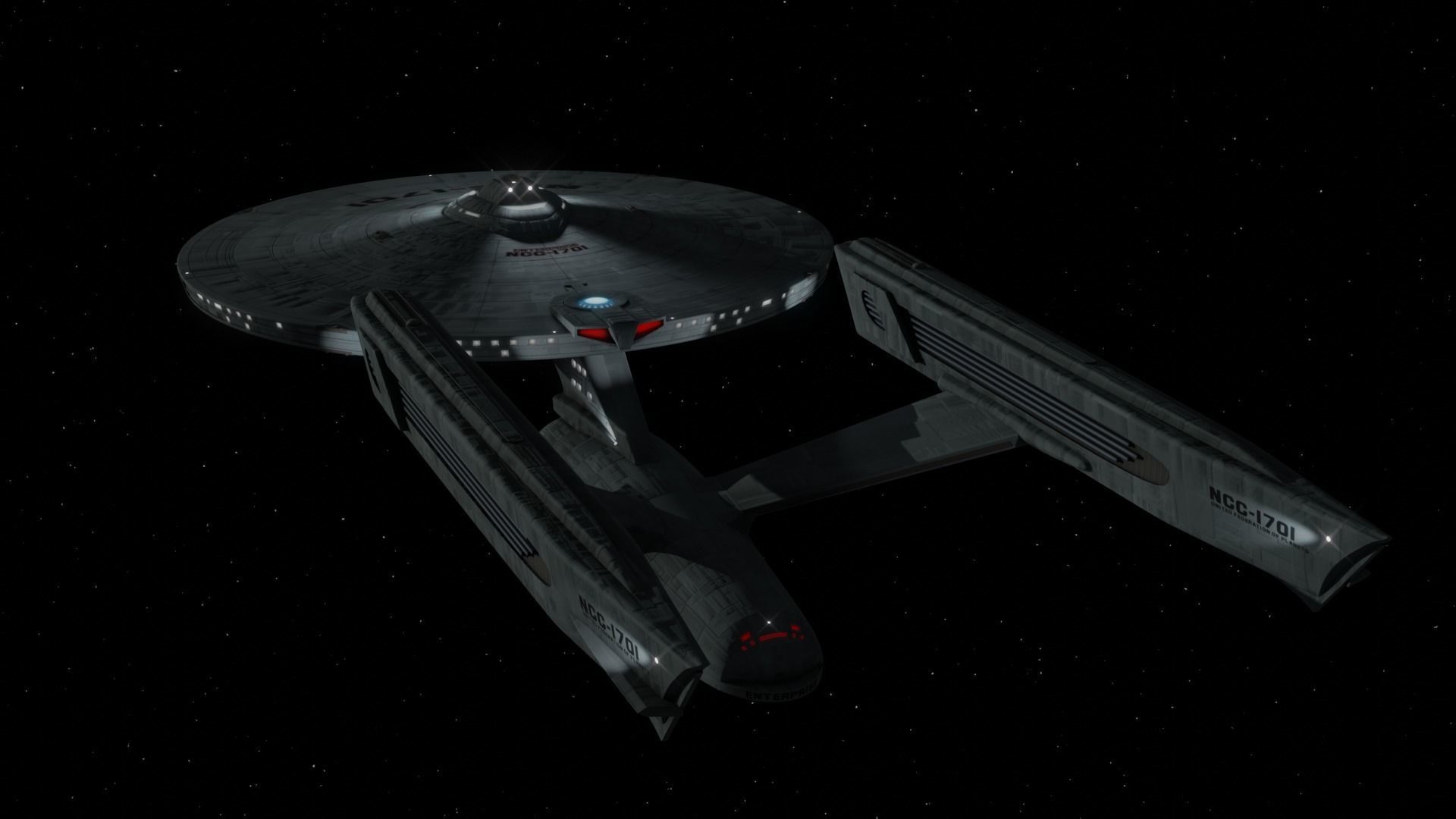 USSEnterpriseNCC1701refit 3D model_10