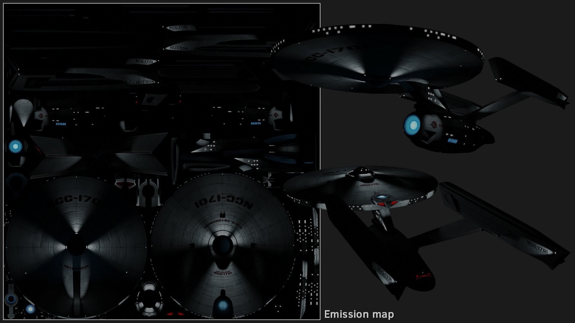 USSEnterpriseNCC1701refit 3D model_8