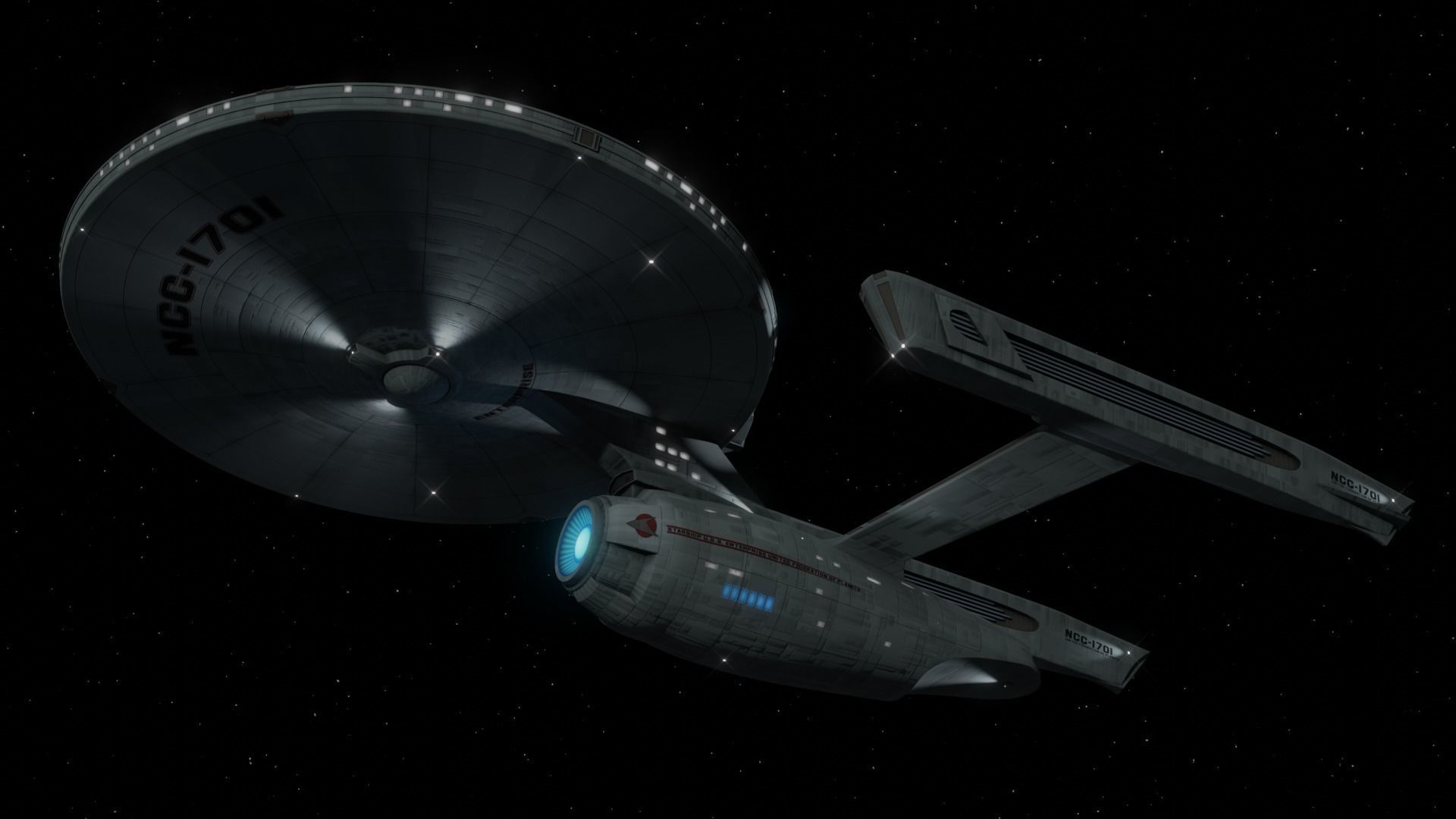 USSEnterpriseNCC1701refit 3D model_11