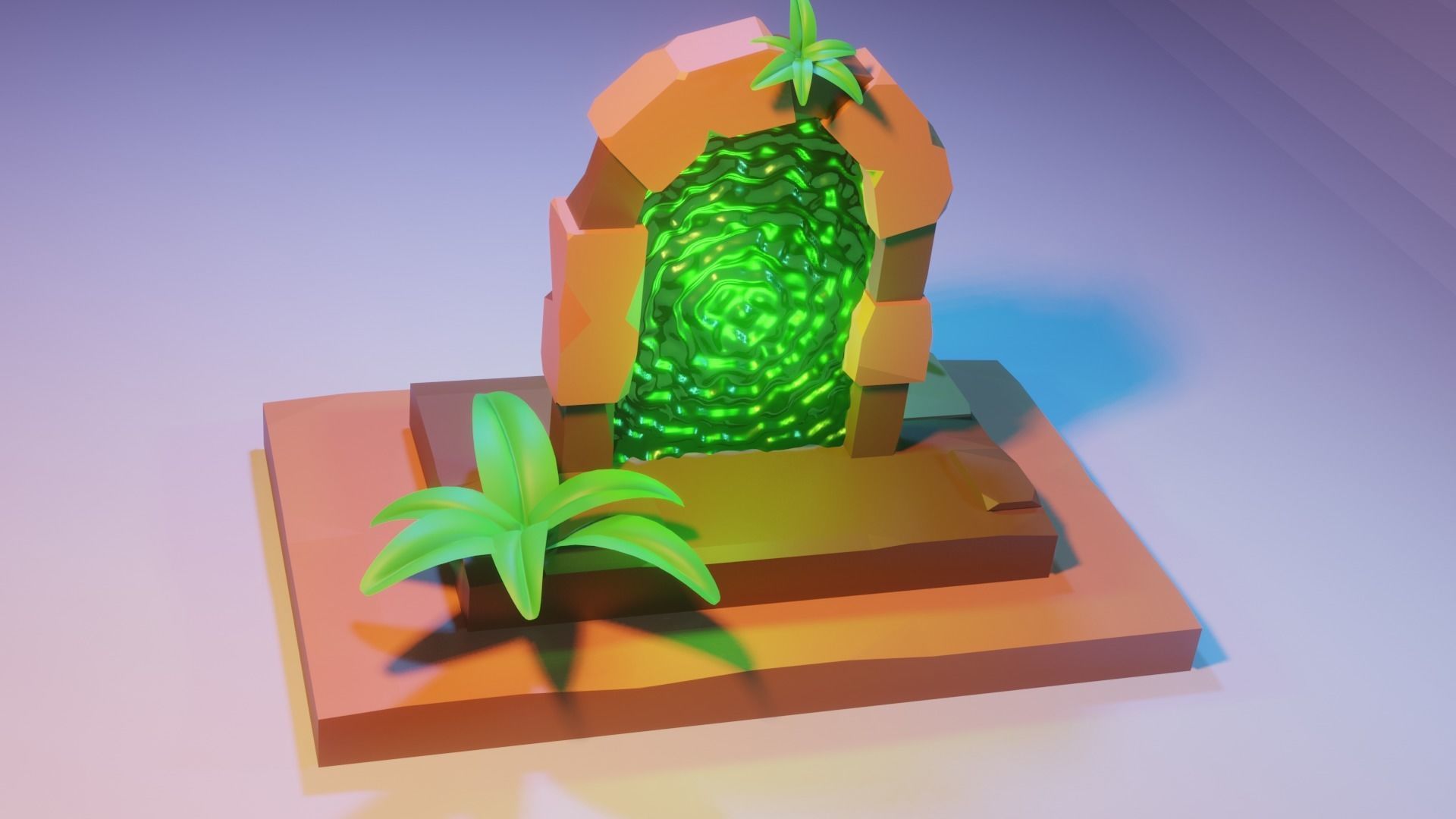 Mystic Game Portal 3D model_4