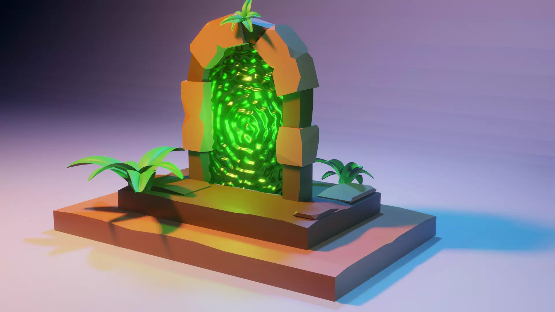 Mystic Game Portal 3D model_0