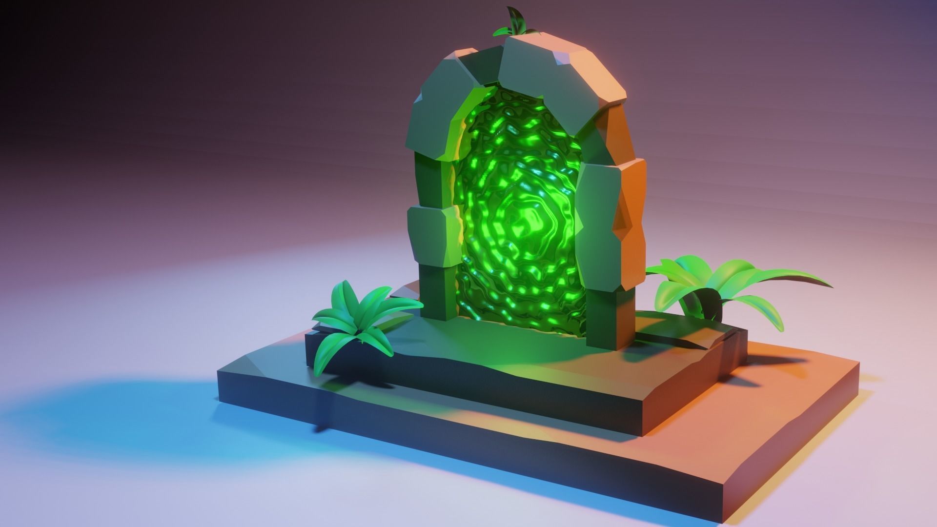 Mystic Game Portal 3D model_1