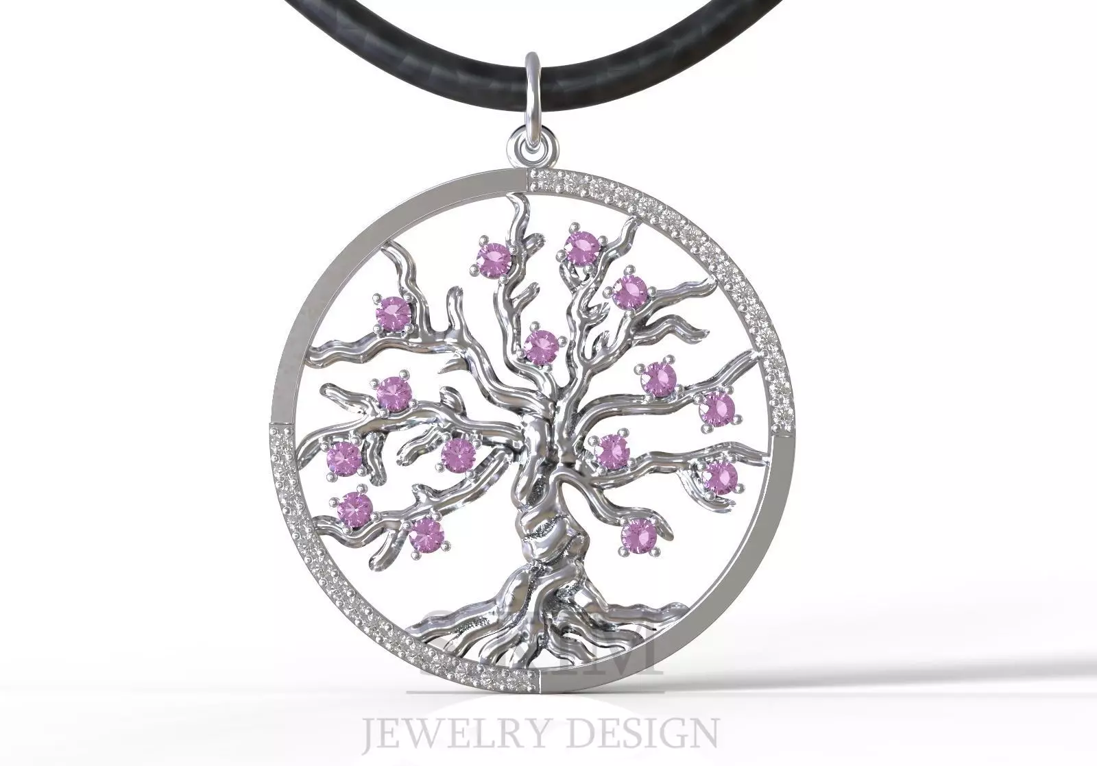 The tree of life pendant 3D print model_0