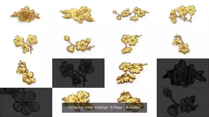 Collection onlay molding1- 8 Piece  