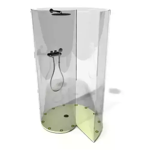 Glass Spiral Shower Cabin