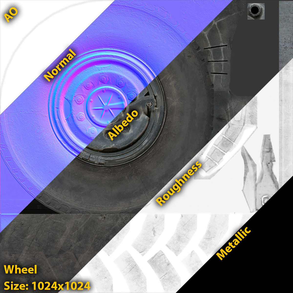 BM-21 Grad Low-poly 3D model_13