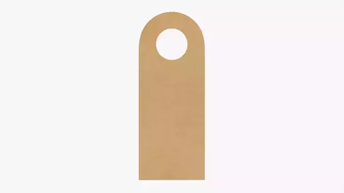 Door cardboard handle hanger mockup 03