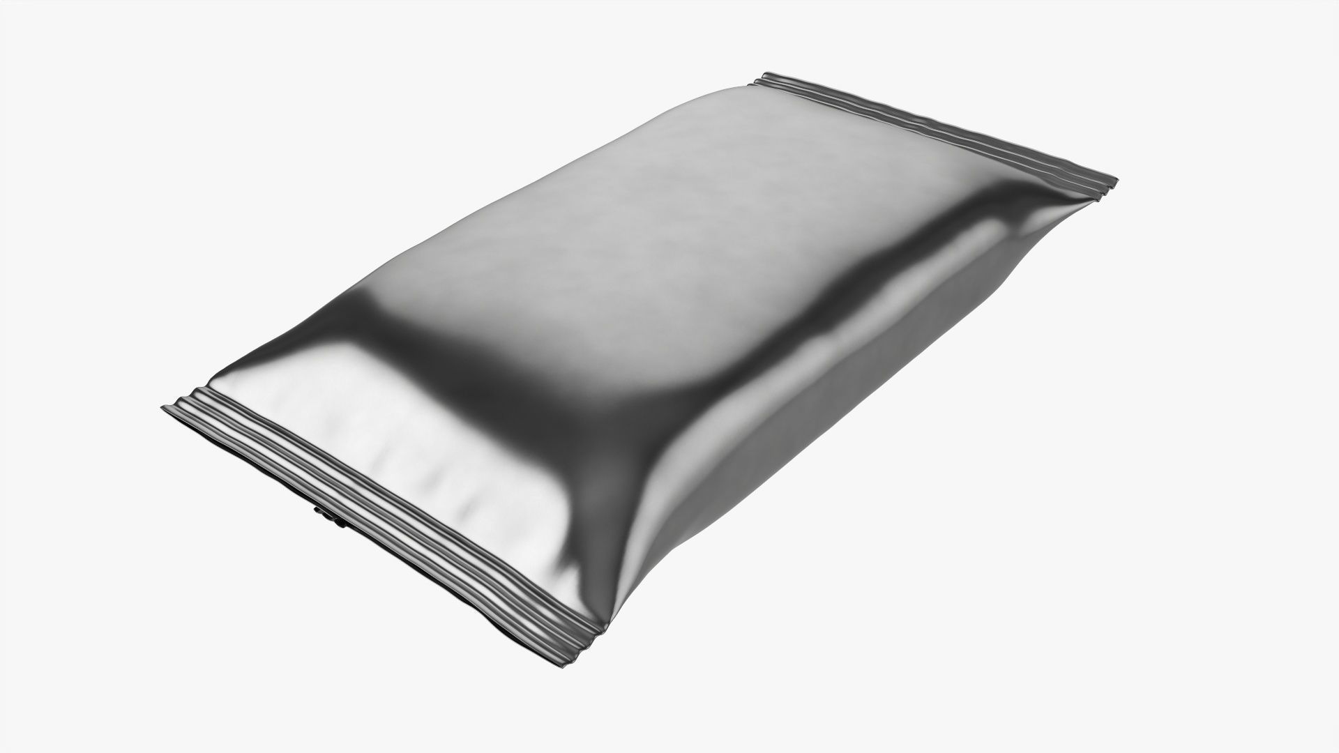 Foil pack mockup 3D model_1