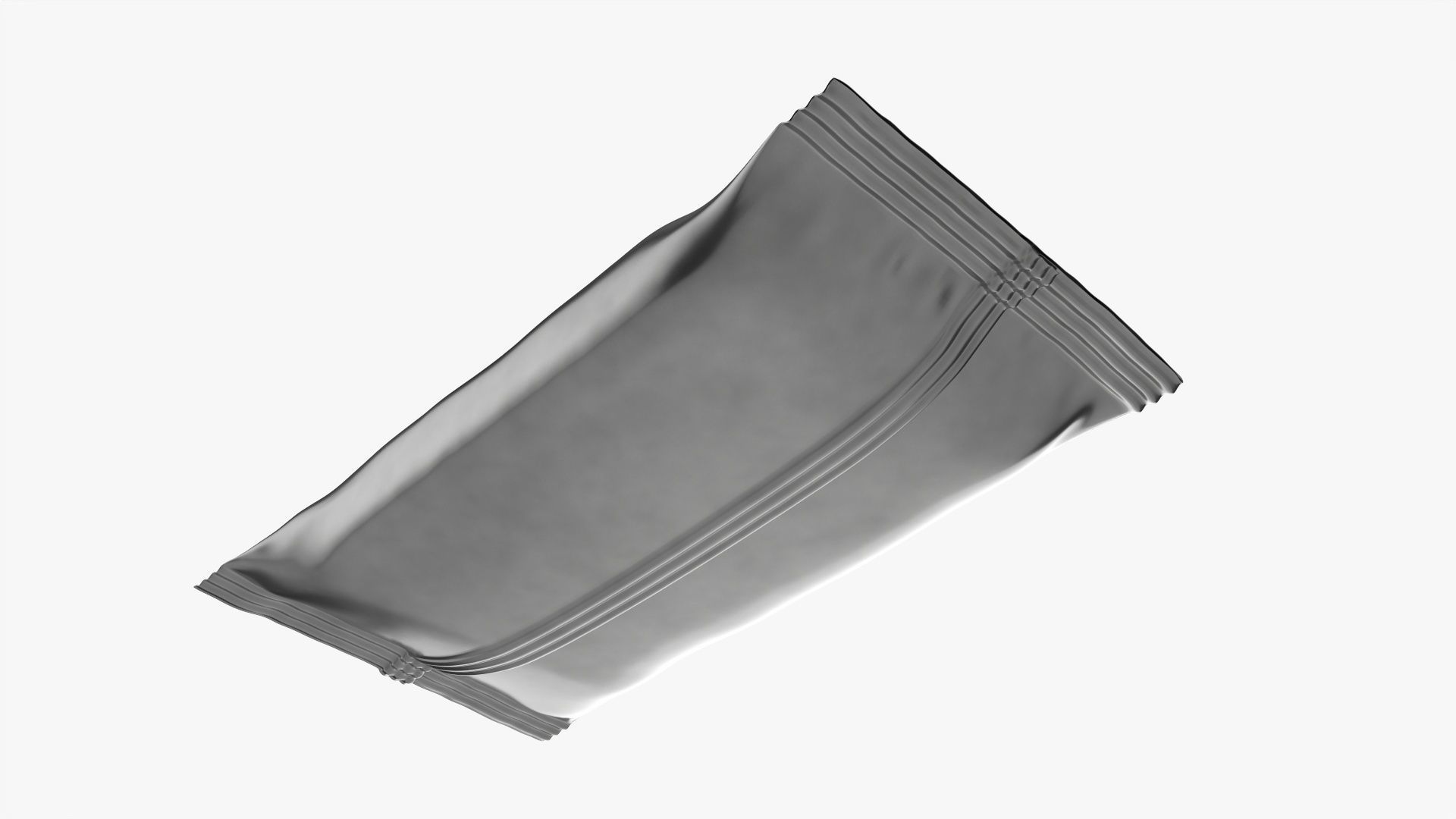 Foil pack mockup 3D model_2