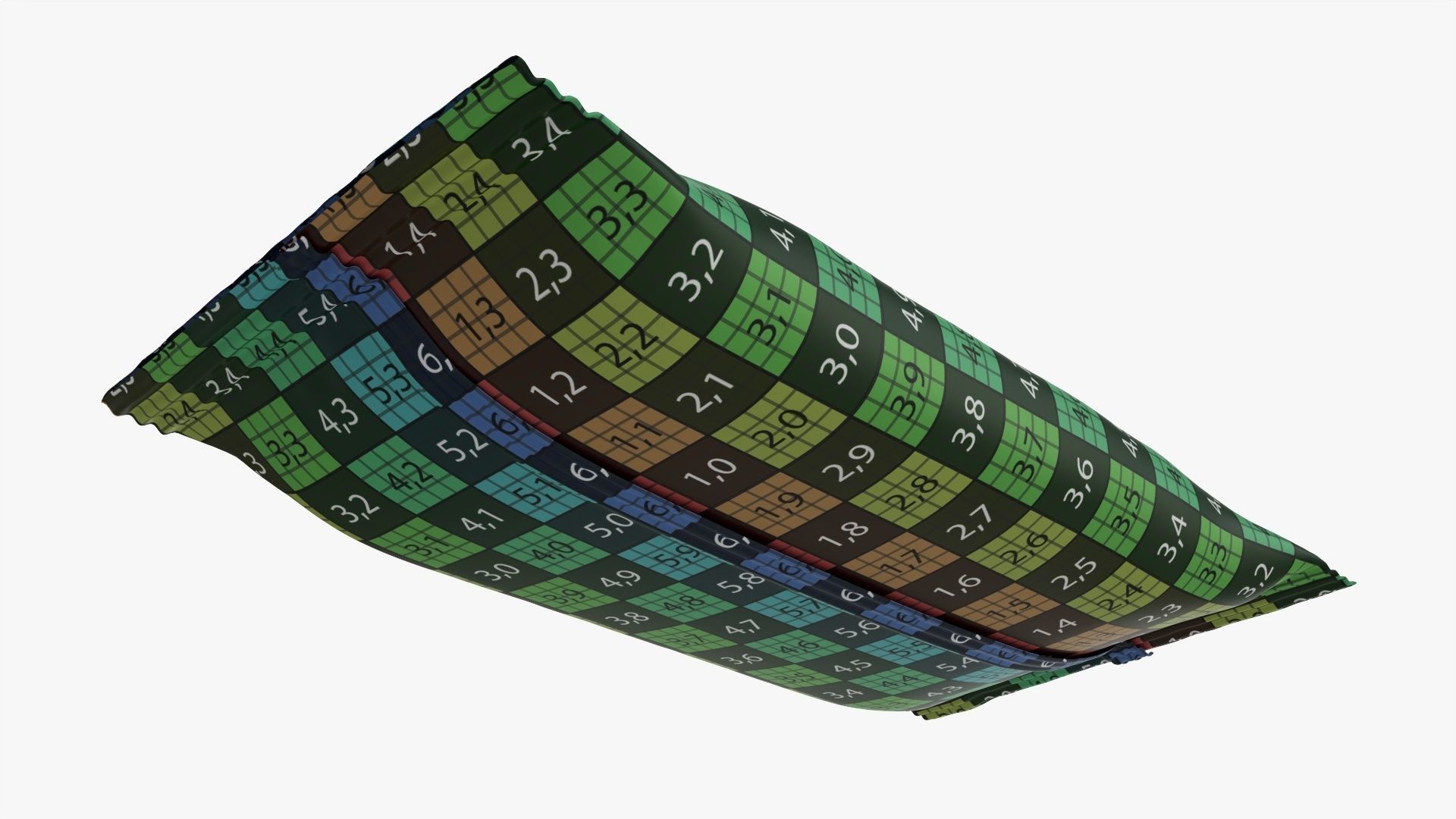 Foil pack mockup 3D model_13