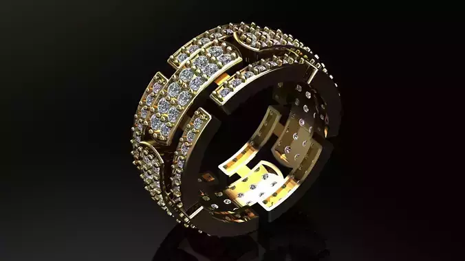 Tire ring with stone