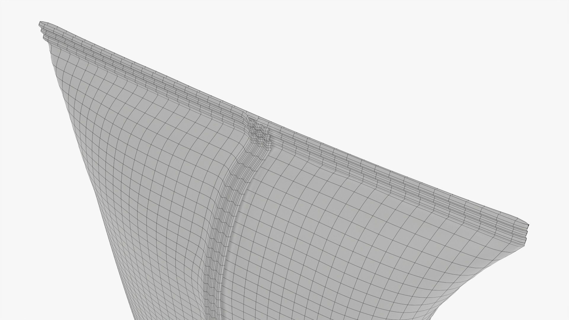 Potato chips package large smooth mockup 3D model_8