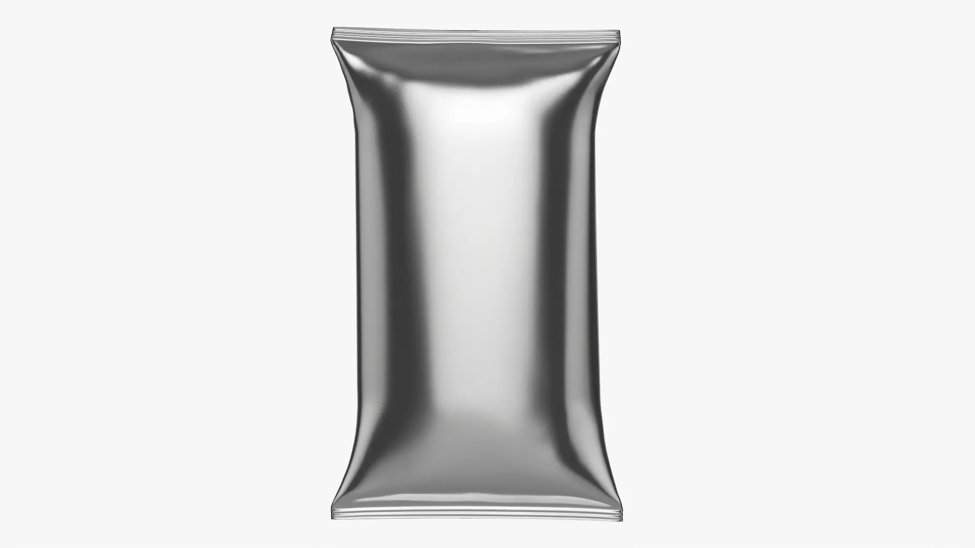 Potato chips package large smooth mockup 3D model_0