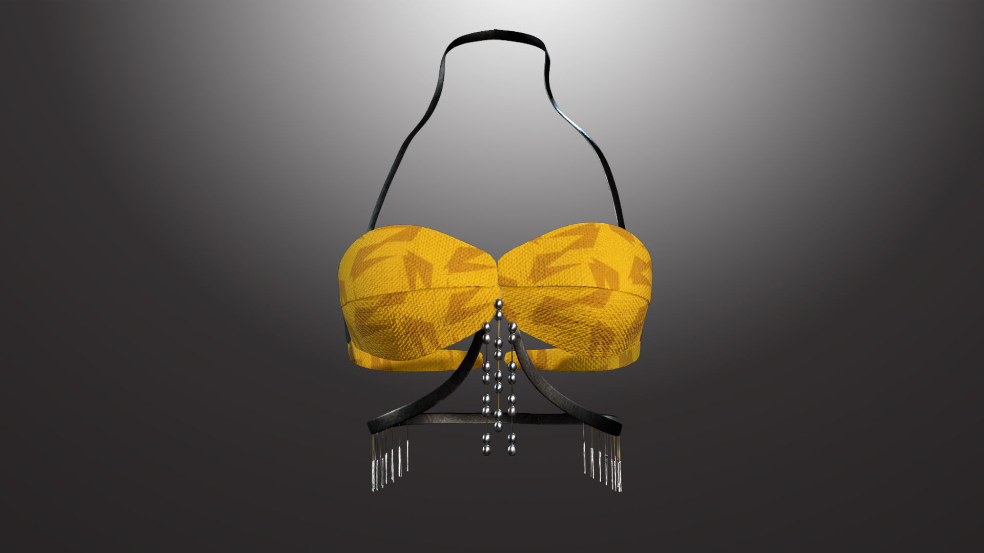 DTS-Model01-Bra1B bra with tassels Low-poly 3D model_1