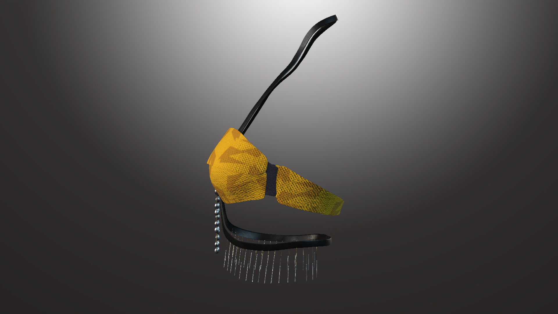 DTS-Model01-Bra1B bra with tassels Low-poly 3D model_4