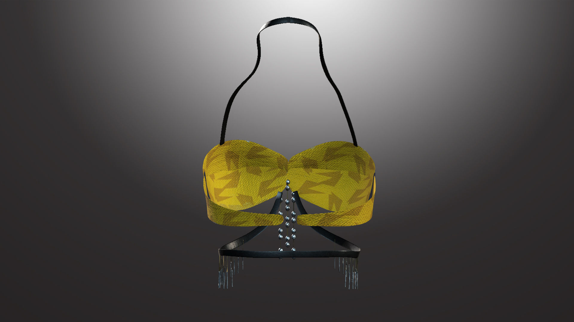 DTS-Model01-Bra1B bra with tassels Low-poly 3D model_3
