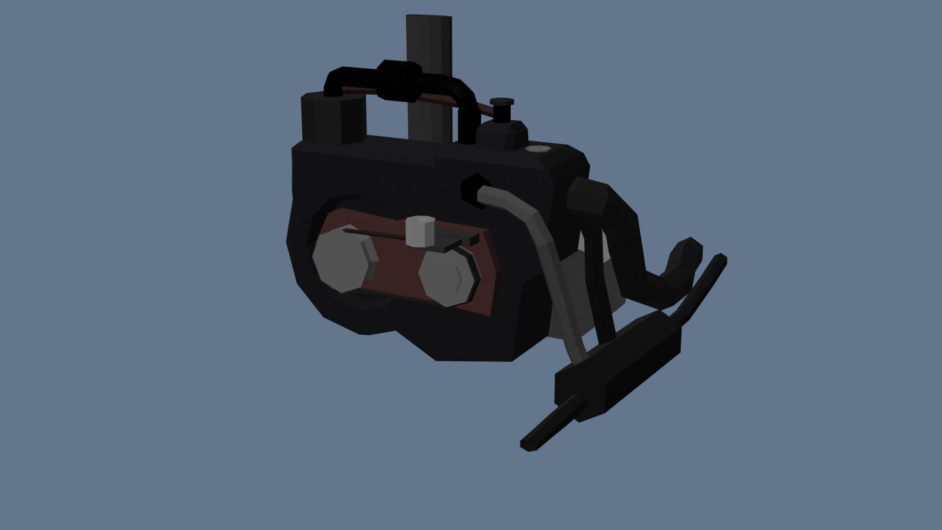 Low Poly Interactive Fiat 126p Low-poly 3D model_10