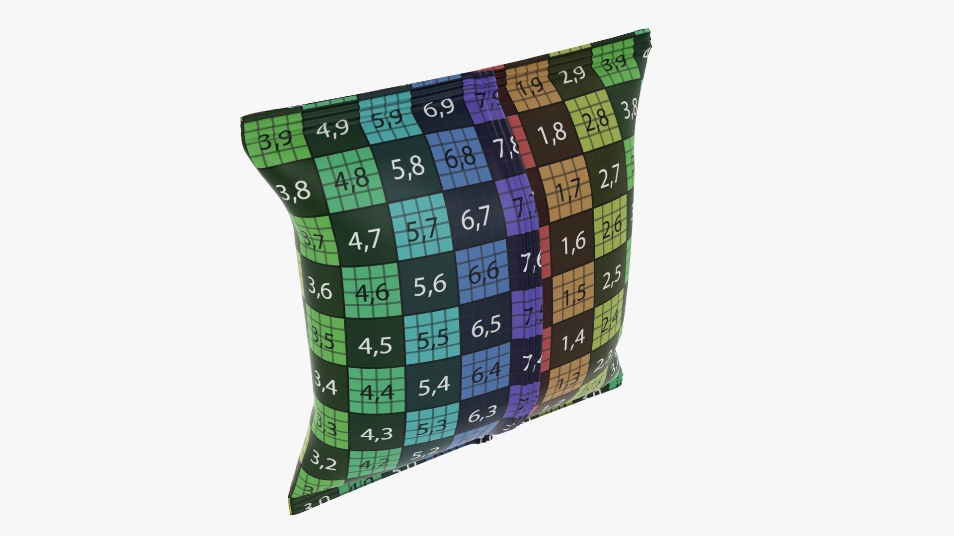 Potato chips small package square smooth mockup 3D model_12