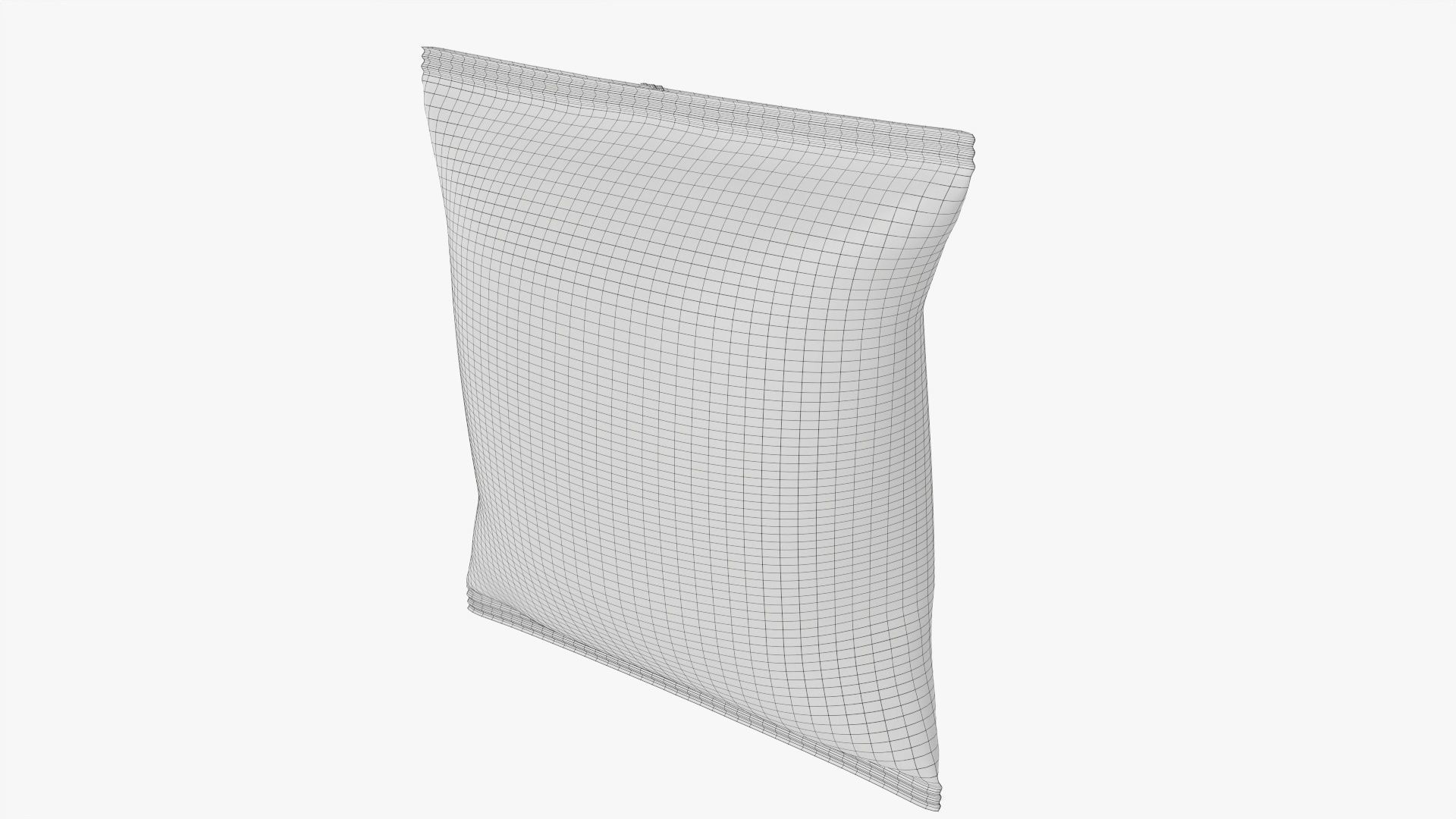 Potato chips small package square smooth mockup 3D model_6