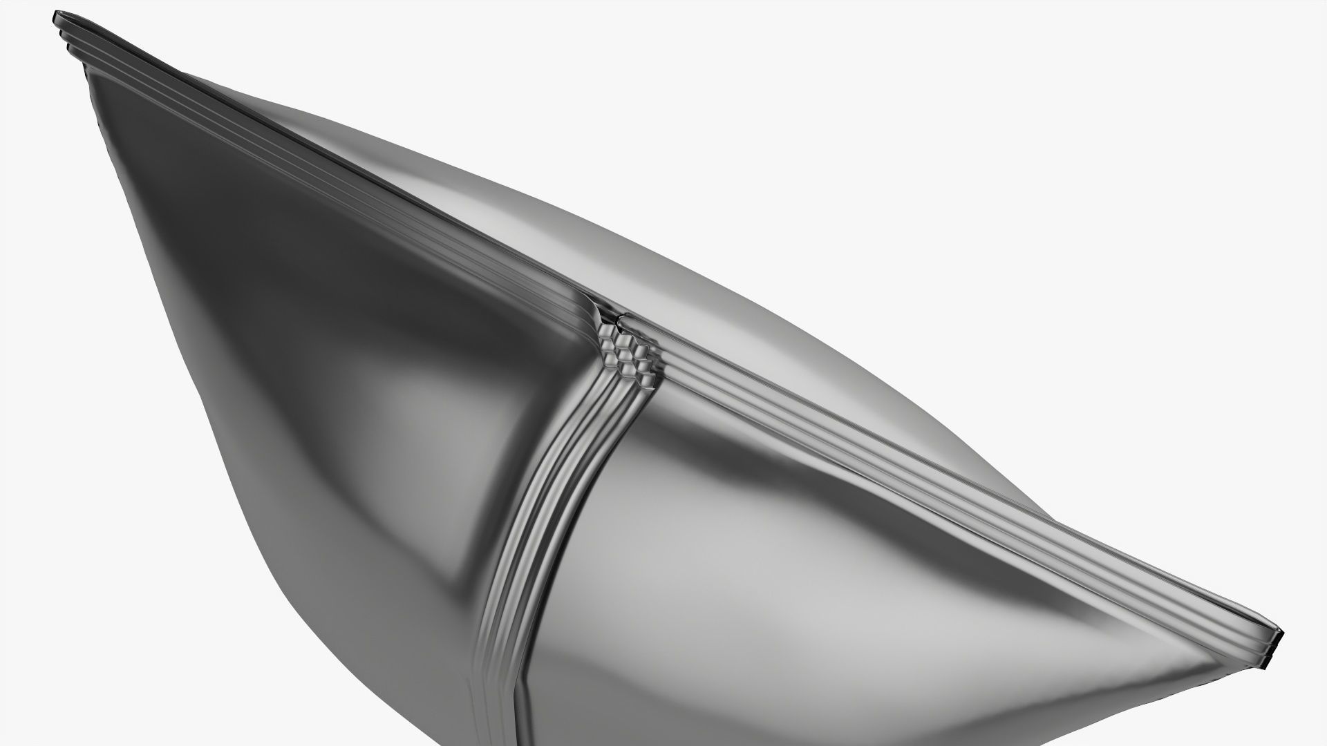 Potato chips small package square smooth mockup 3D model_4