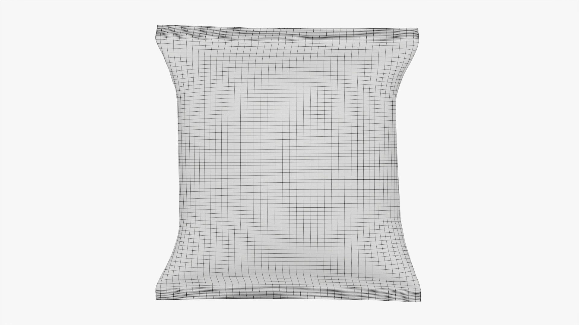 Potato chips small package square smooth mockup 3D model_9