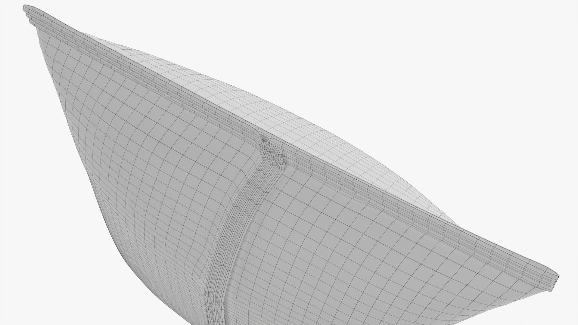 Potato chips small package square smooth mockup 3D model_8