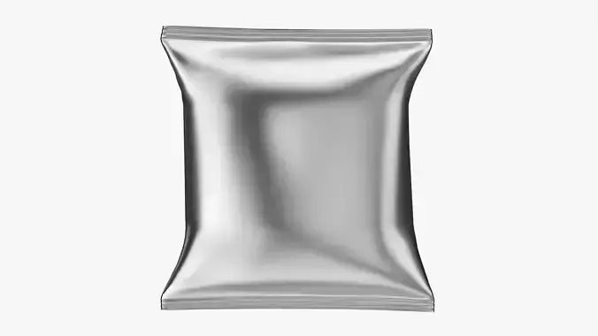 Potato chips small package square smooth mockup