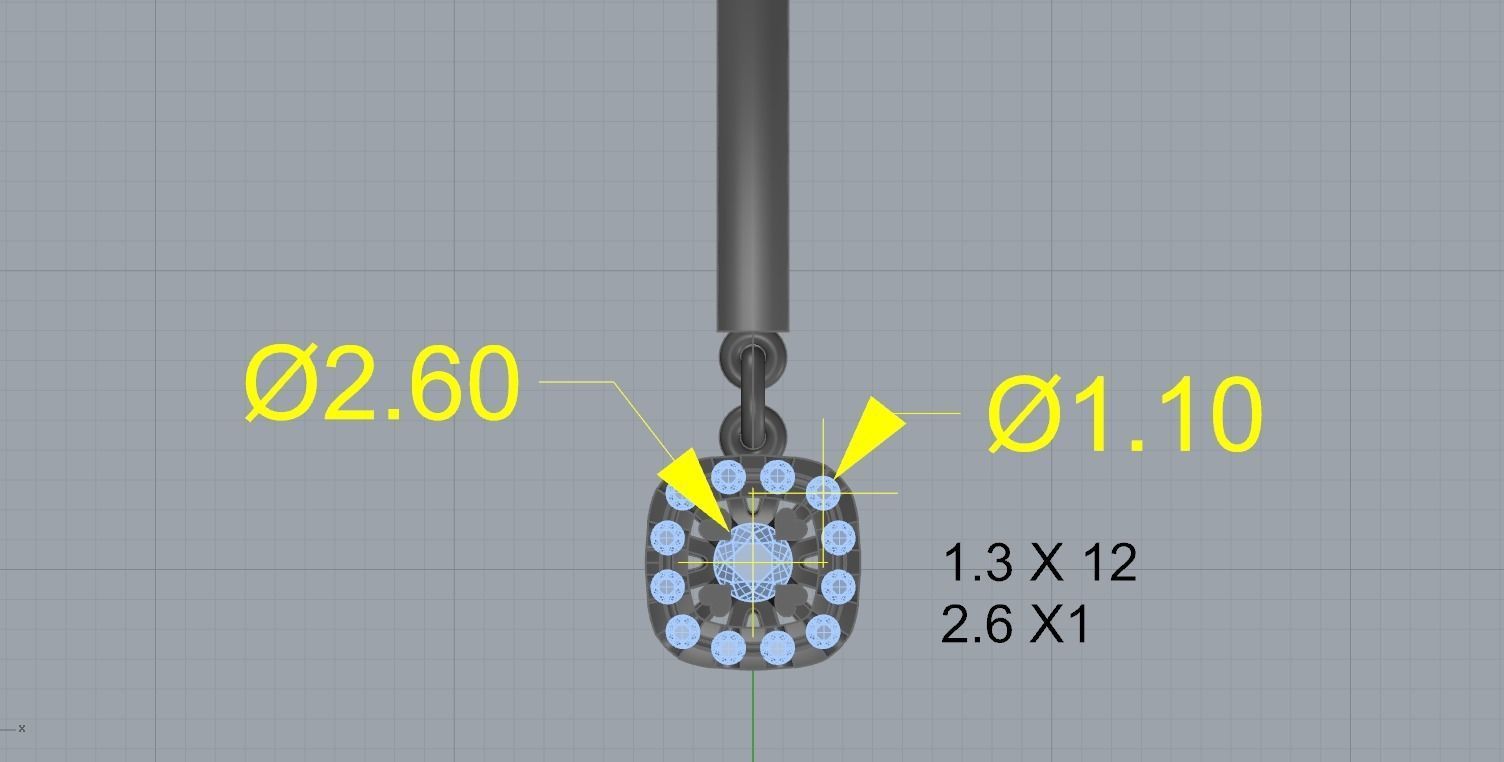 Ring and Earrings Heart Prong Shape 3D print model_6