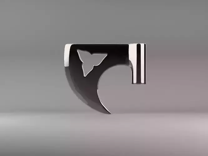 1984 Sword of the Valiant Sean Connery Green Knight Axe Head 3D print model