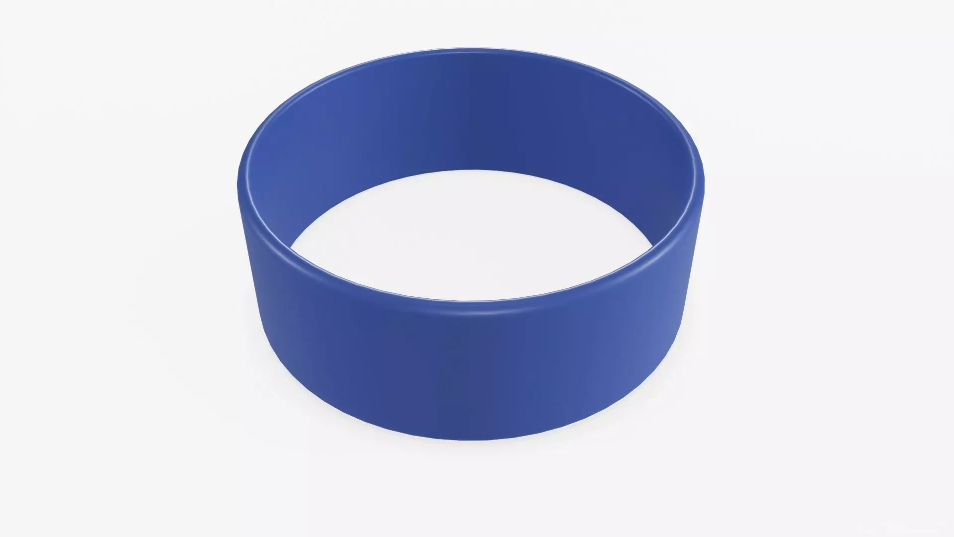 Silicone wide wristband 3D model