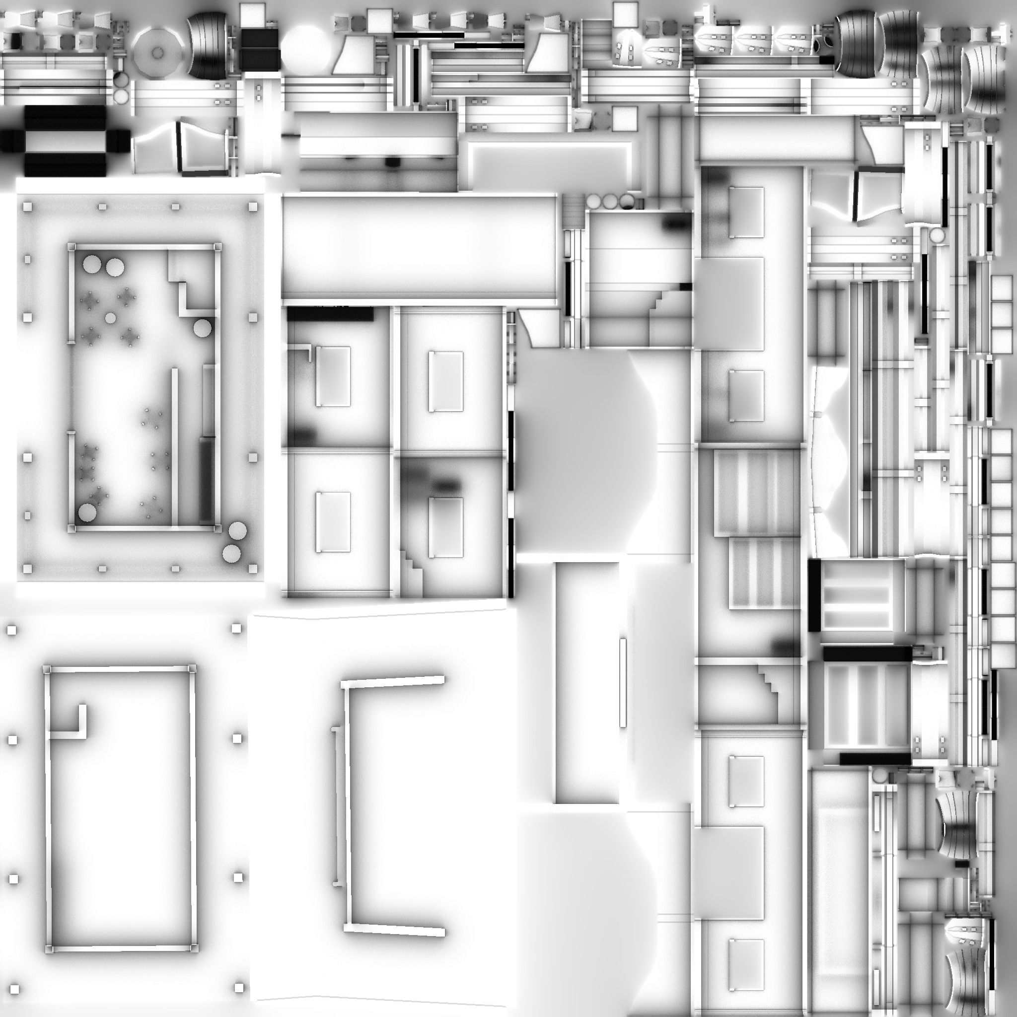 Western Saloon - Old West Scene Asset - Backdrop Full Perm Low-poly 3D model_19