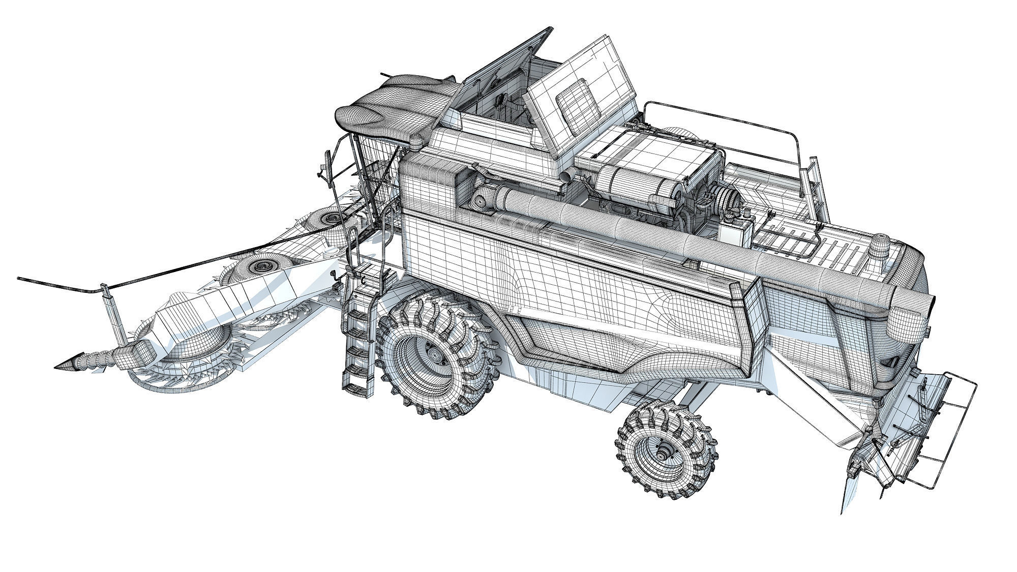  Combine Harvester 3D model_15