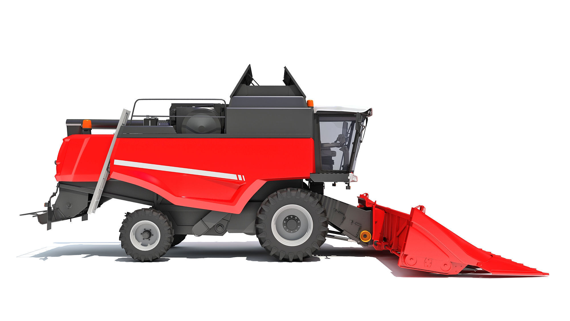 Combine Harvester 3D model_7