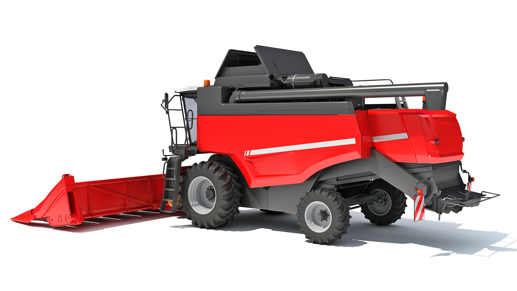 Combine Harvester 3D model_2